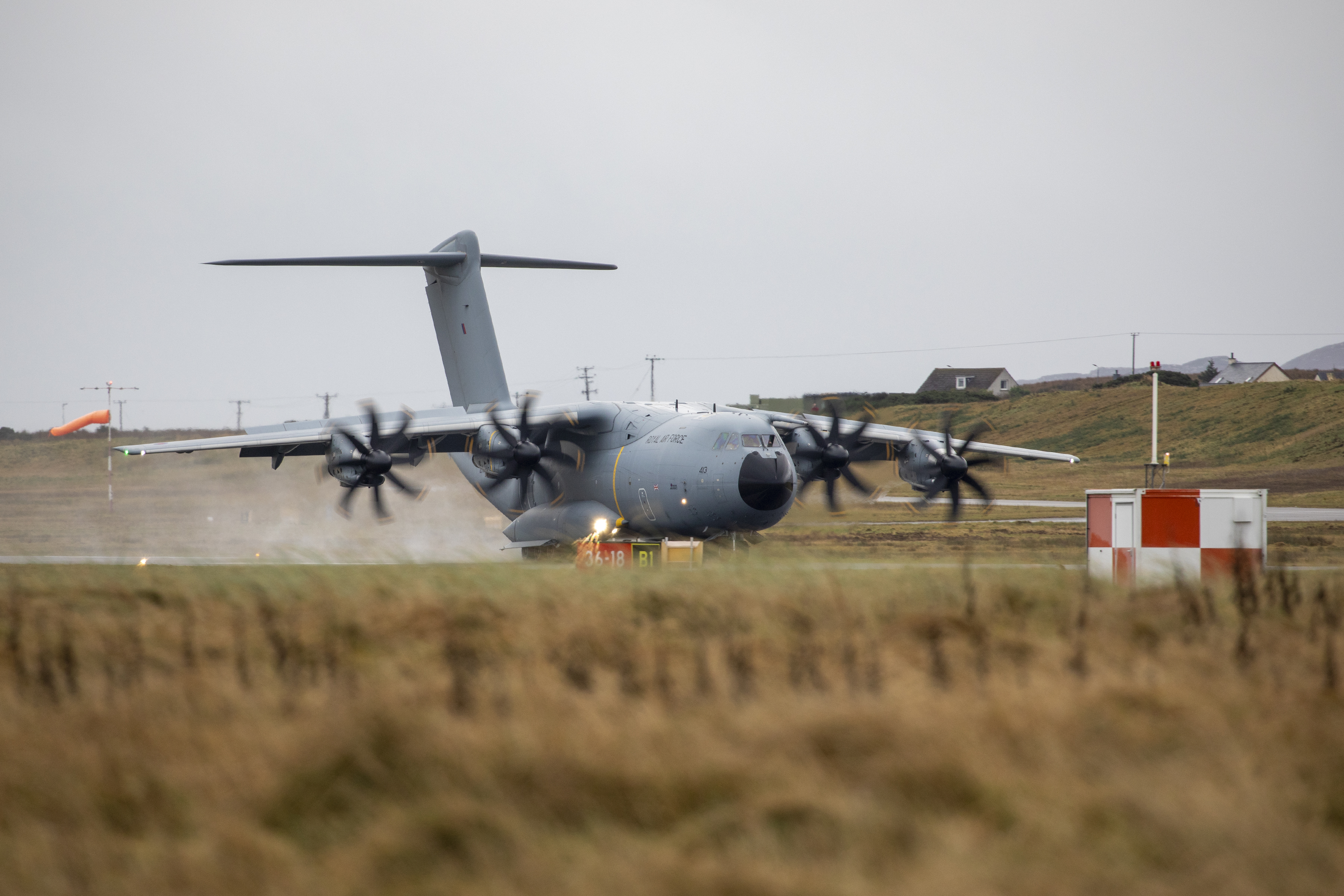 Atlas A400 on the runway.